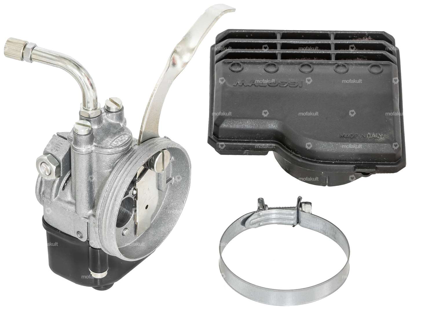 Dell'Orto 13/13 SHA Vergaser & Rennluftfilter-Set | Piaggio Ciao P, SC Carousel Image 1