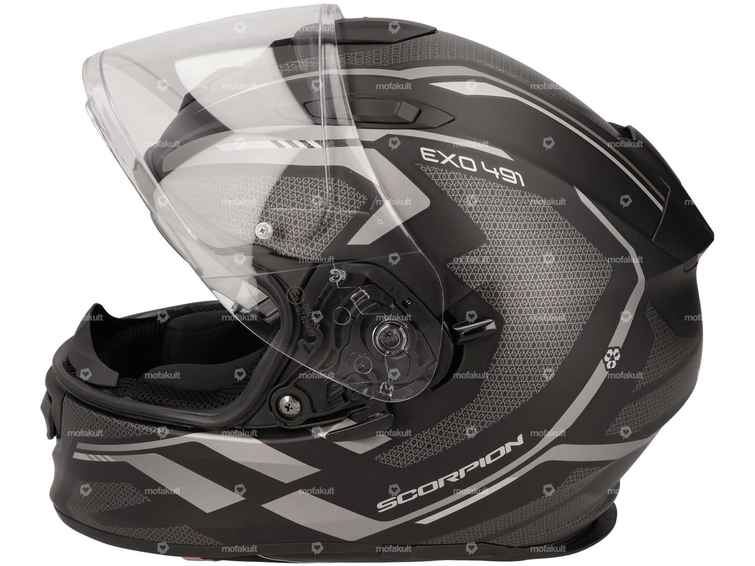 Scorpion casque intégral "EXO-491" noir-gris mat (S-XL) Carousel Image 2