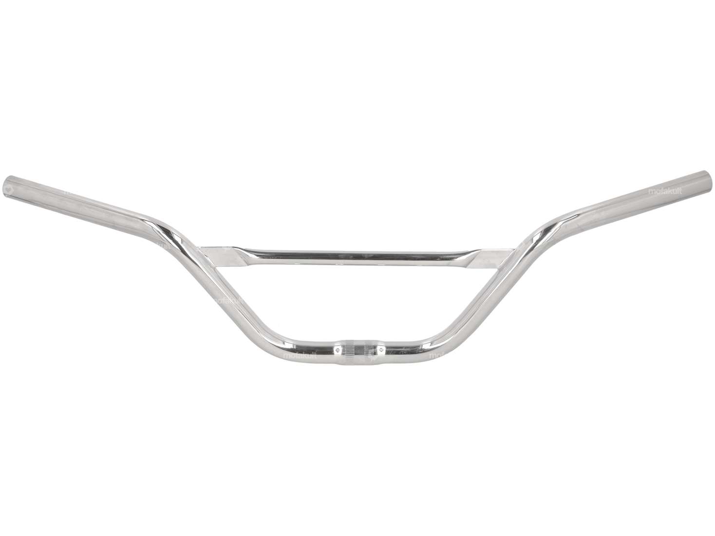 Guidon Potence 15 cm courbée avec entretoise Chrome Carousel Image 1