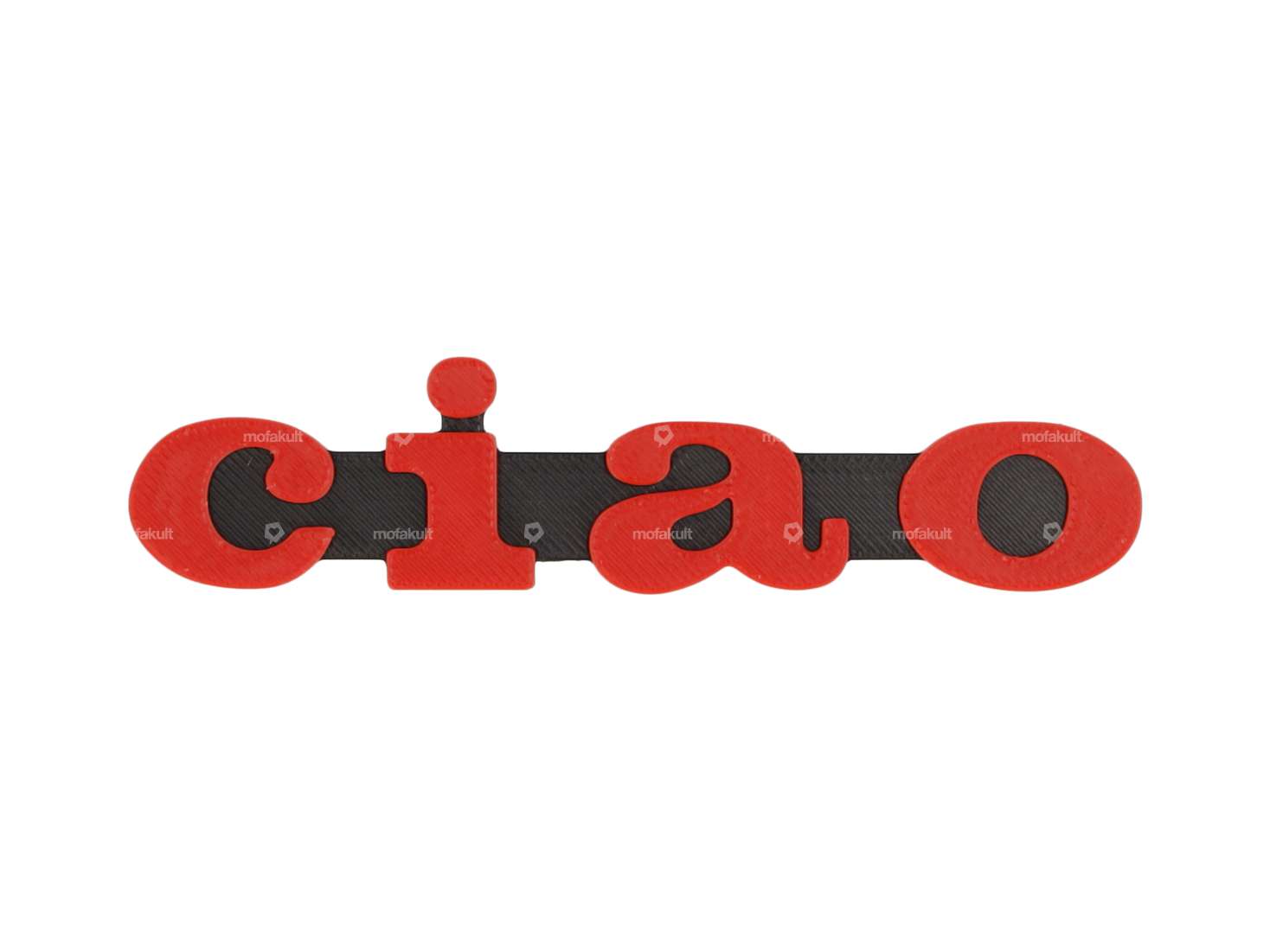 Emblem «ciao» Kunststoff 3D rot / schwarz Carousel Image 1