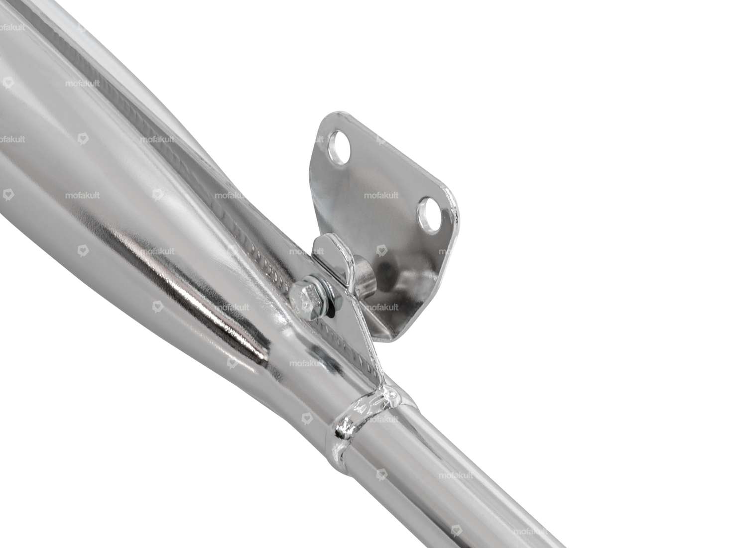 Echappement 25 mm sortie droite chrome | Tomos Carousel Image 3