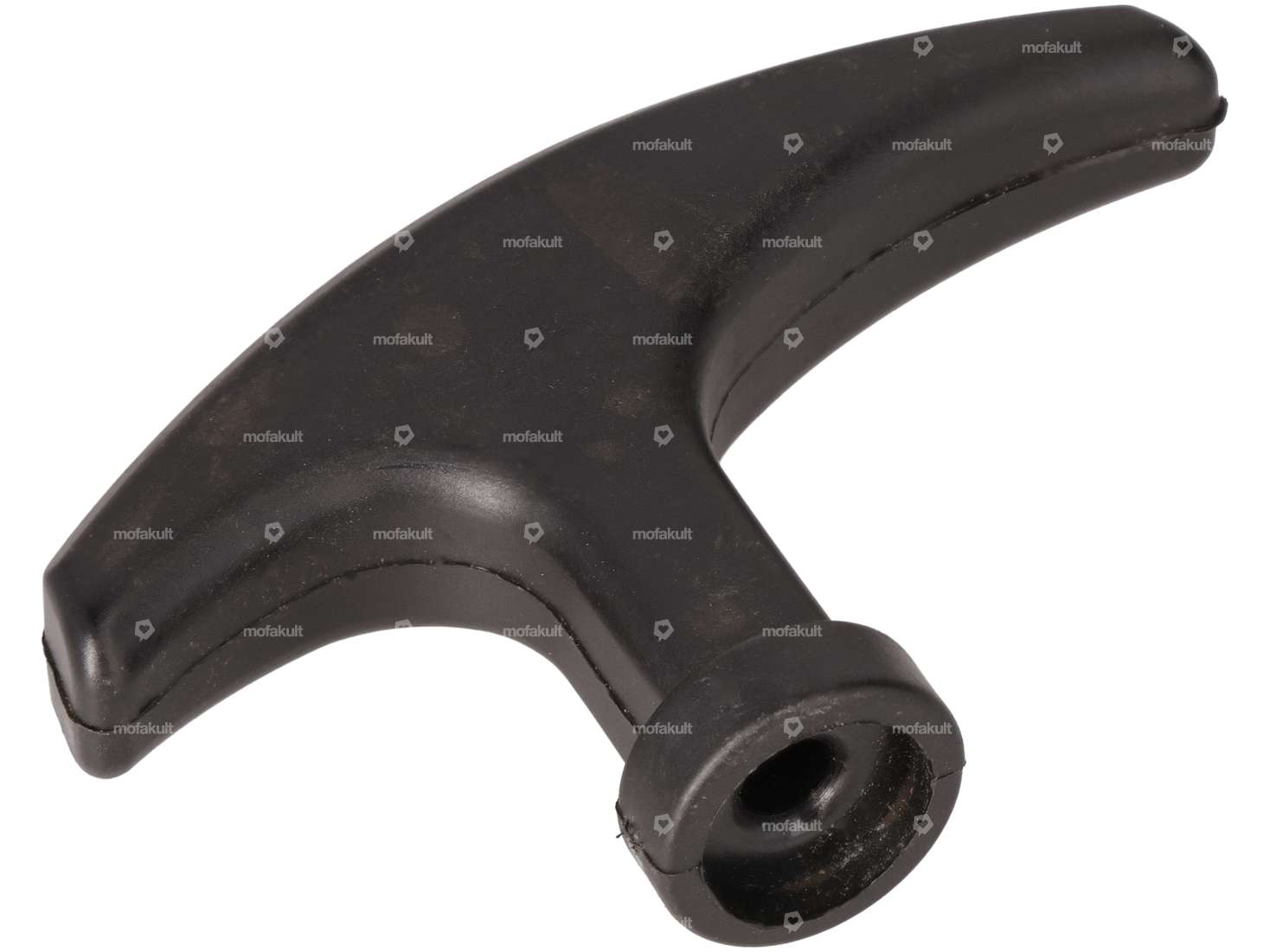 Pull rope starter handle black plastic Carousel Image 1