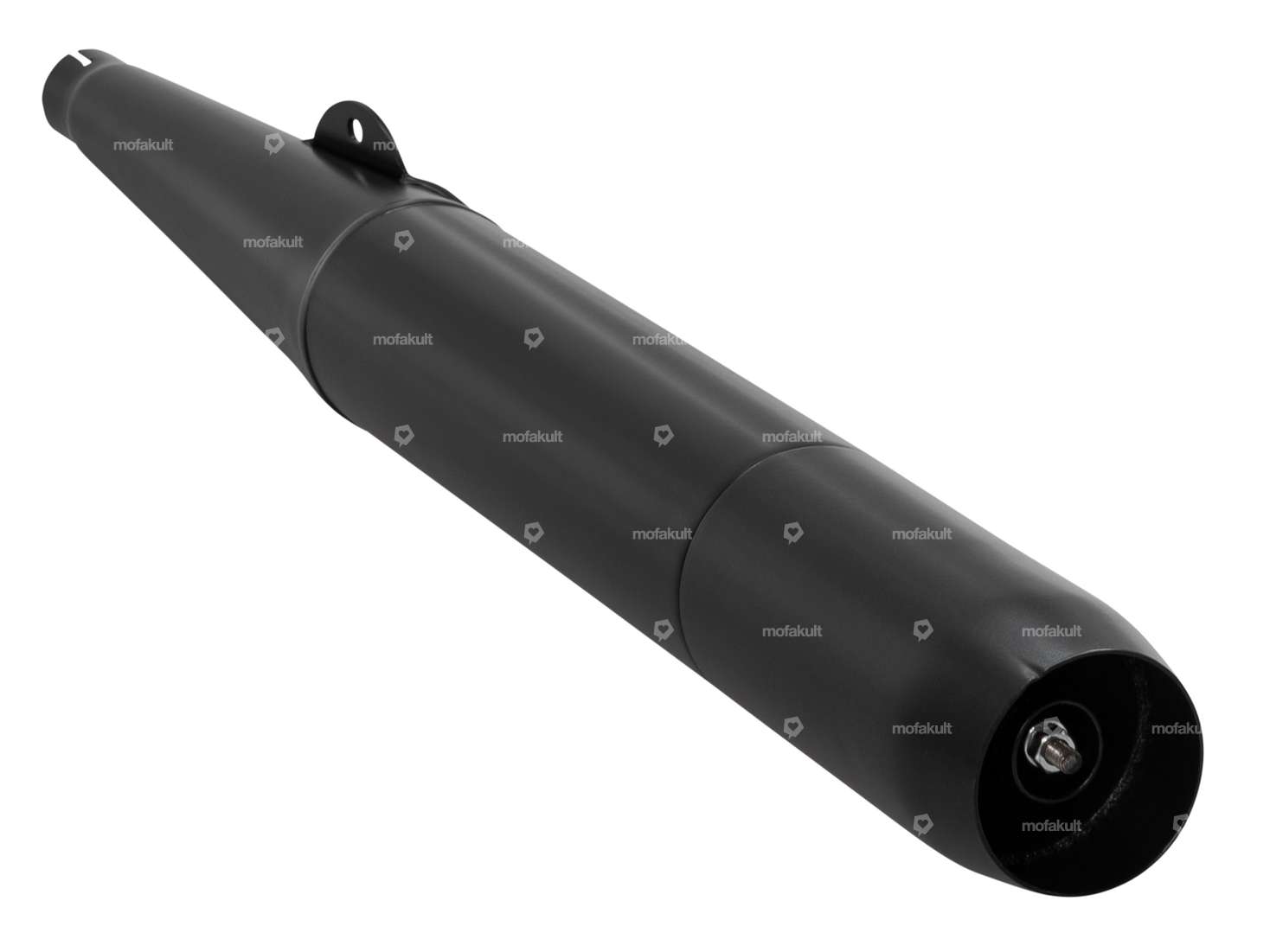 Auspuff Zigarre 28 mm schwarz | Puch Maxi S, N / X30 NS, NL Carousel Image 2