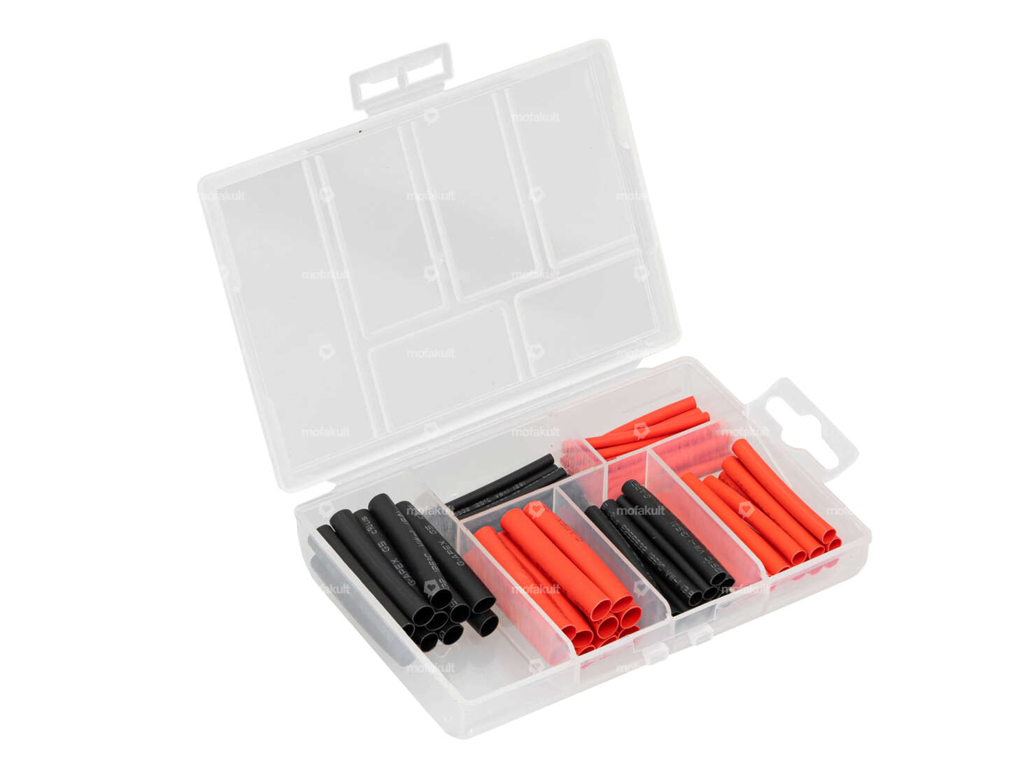 Heat shrink tubing set red / black 60 pcs. Carousel Image 1