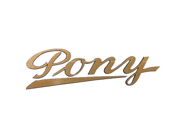 «Pony» Kleber gold 73 x 22 mm Carousel Image 1