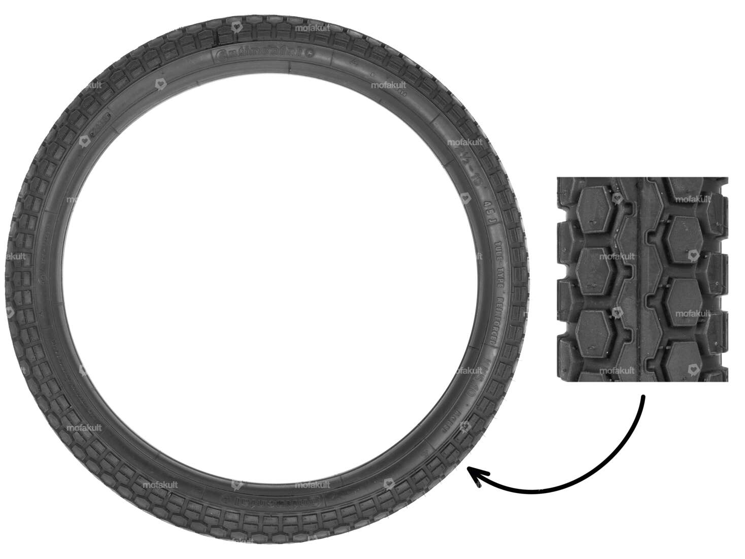 Continental 2.50 x 19" tires KKS Carousel Image 1