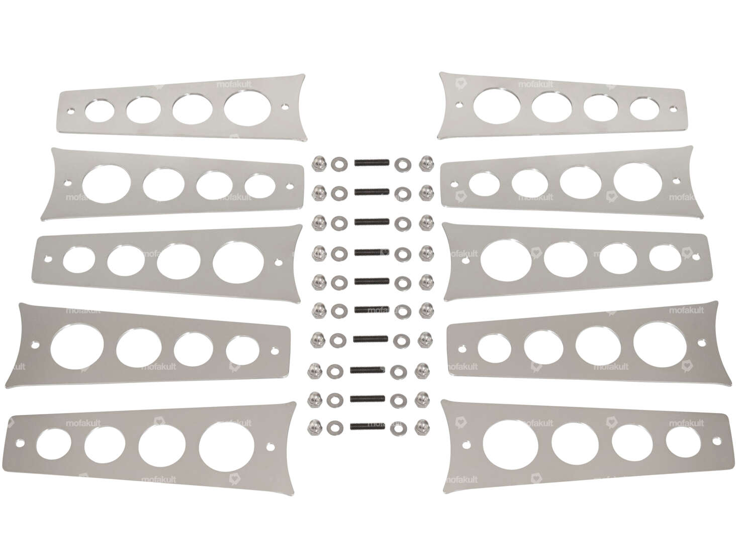 66HEROES Jeu de housse de jante en fonte Inox | Puch Maxi Carousel Image 1