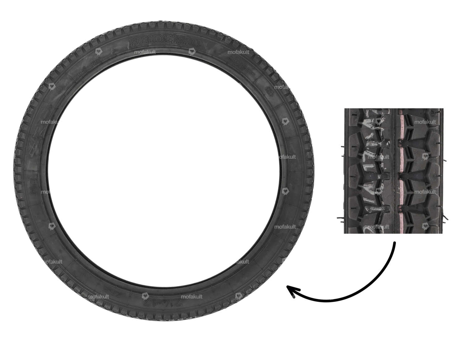 Pneu Heidenau 2.25 x 17" M3 Allround Carousel Image 1