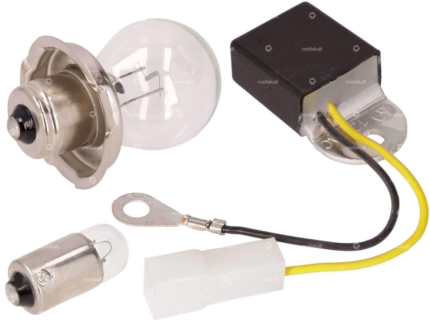Kit d'ampoules 6V (P26s) avec régulateur de tension Leonelli | Puch Carousel Image 1
