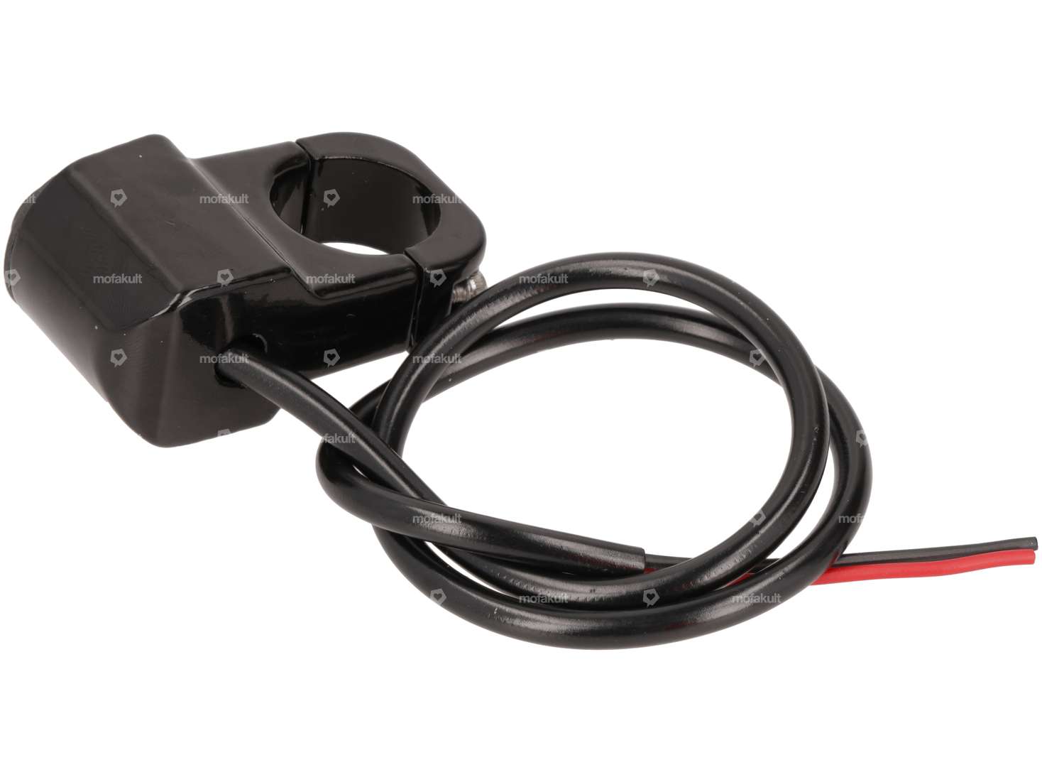 Interrupteur pour montage sur guidon (22 mm) ON / OFF noir Carousel Image 2