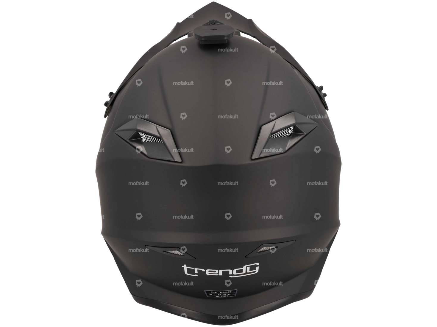 Casque de cross "Trendy" noir mat (S-L) Carousel Image 3