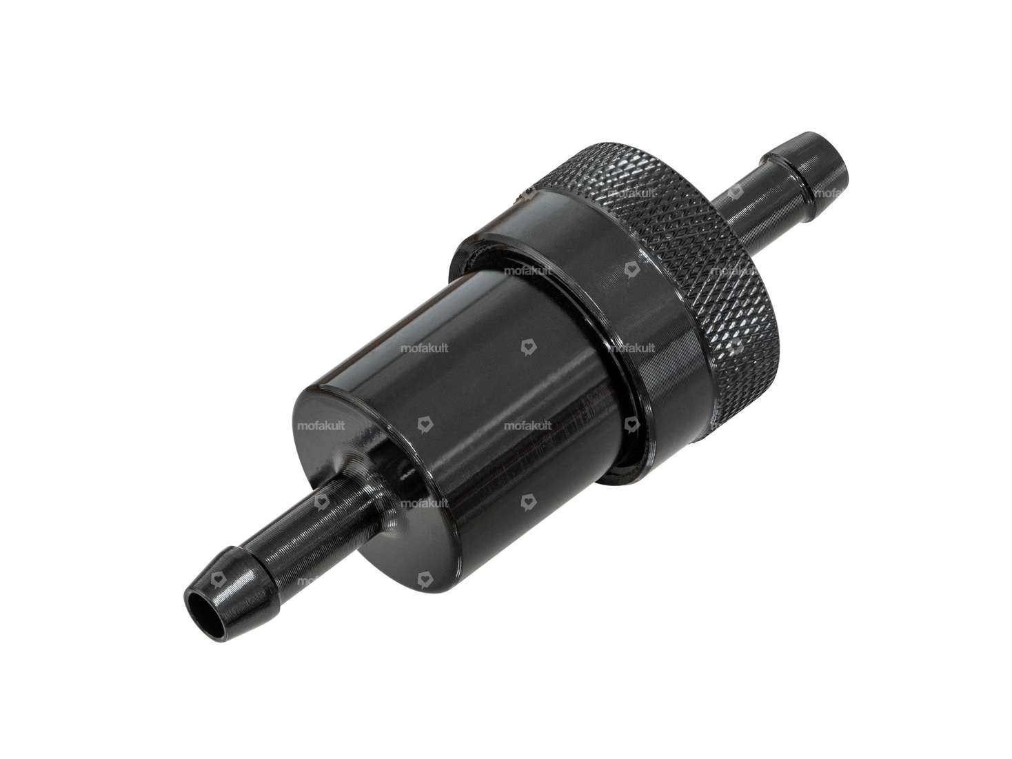 GPO Benzinfilter Anschluss 6 mm Aluminium schwarz (demontierbar) Carousel Image 1