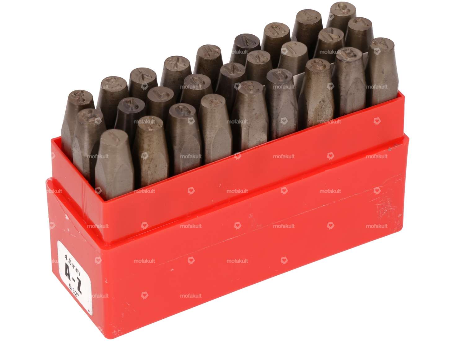 Jeu de lettres à frapper 4 mm 27 pcs. Carousel Image 1