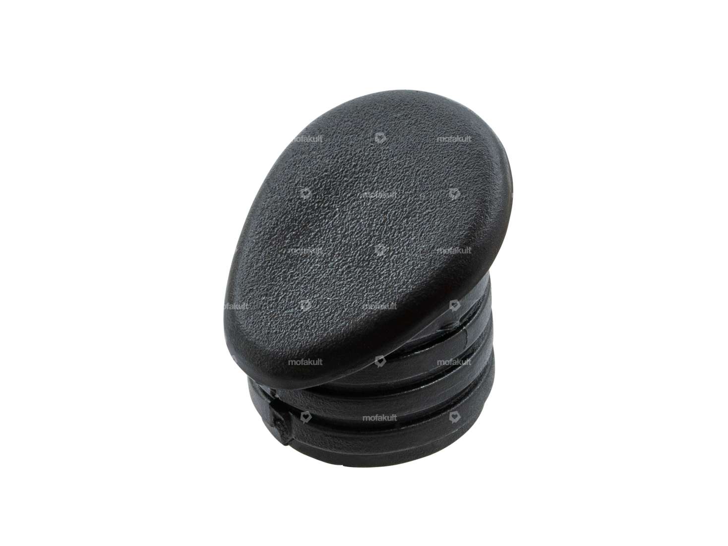 Bouchon en caoutchouc pour potence de guidon noir Carousel Image 1