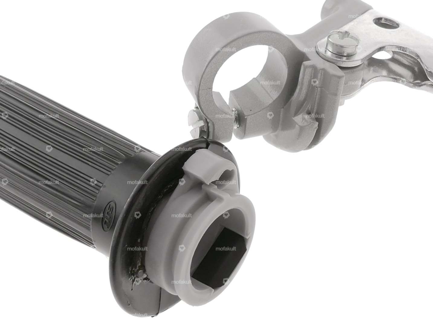 Gasdrehgriff Oldschool grau Carousel Image 4