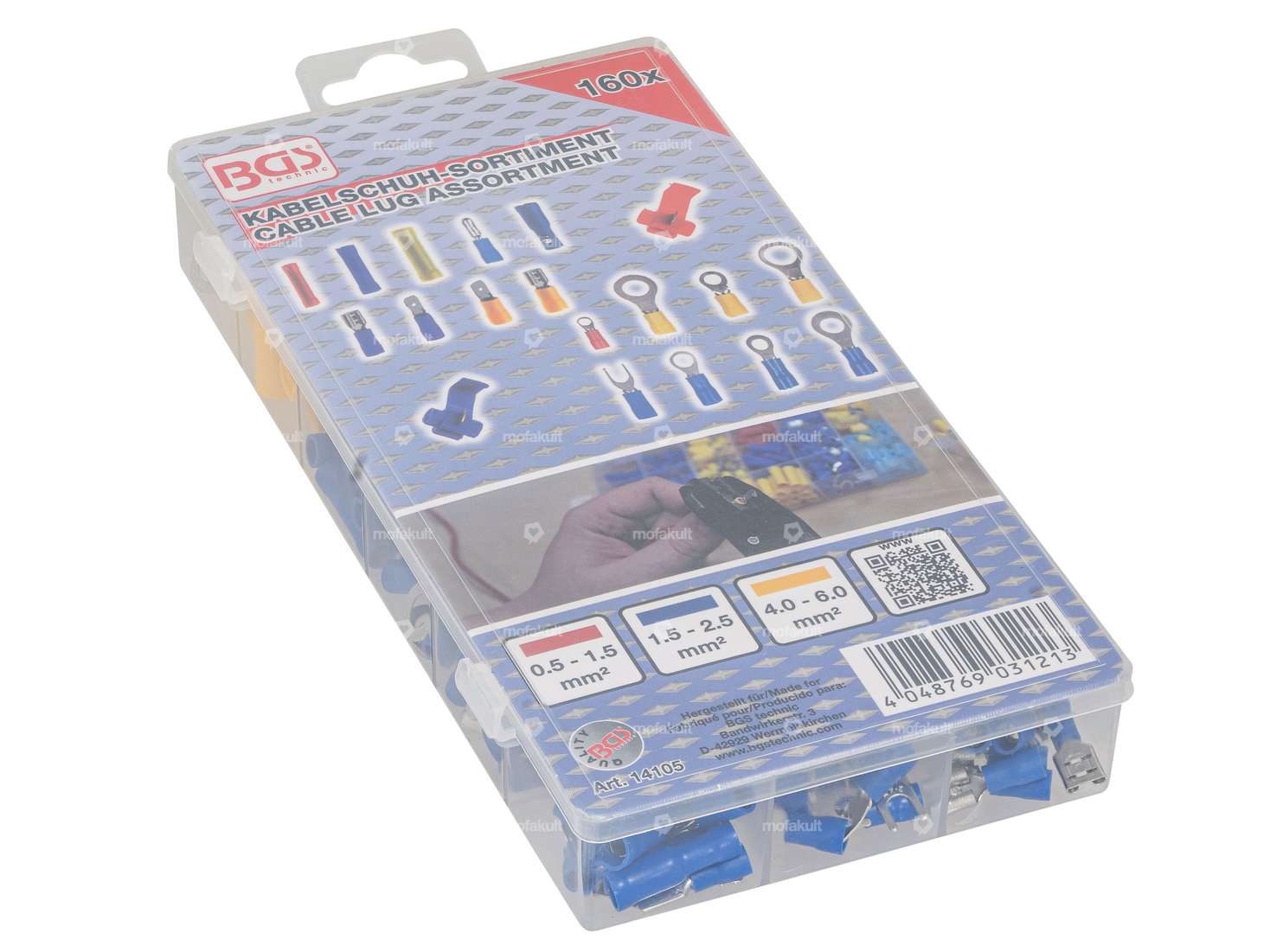 BGS Jeu de cosses de câble 160 pcs. Carousel Image 2