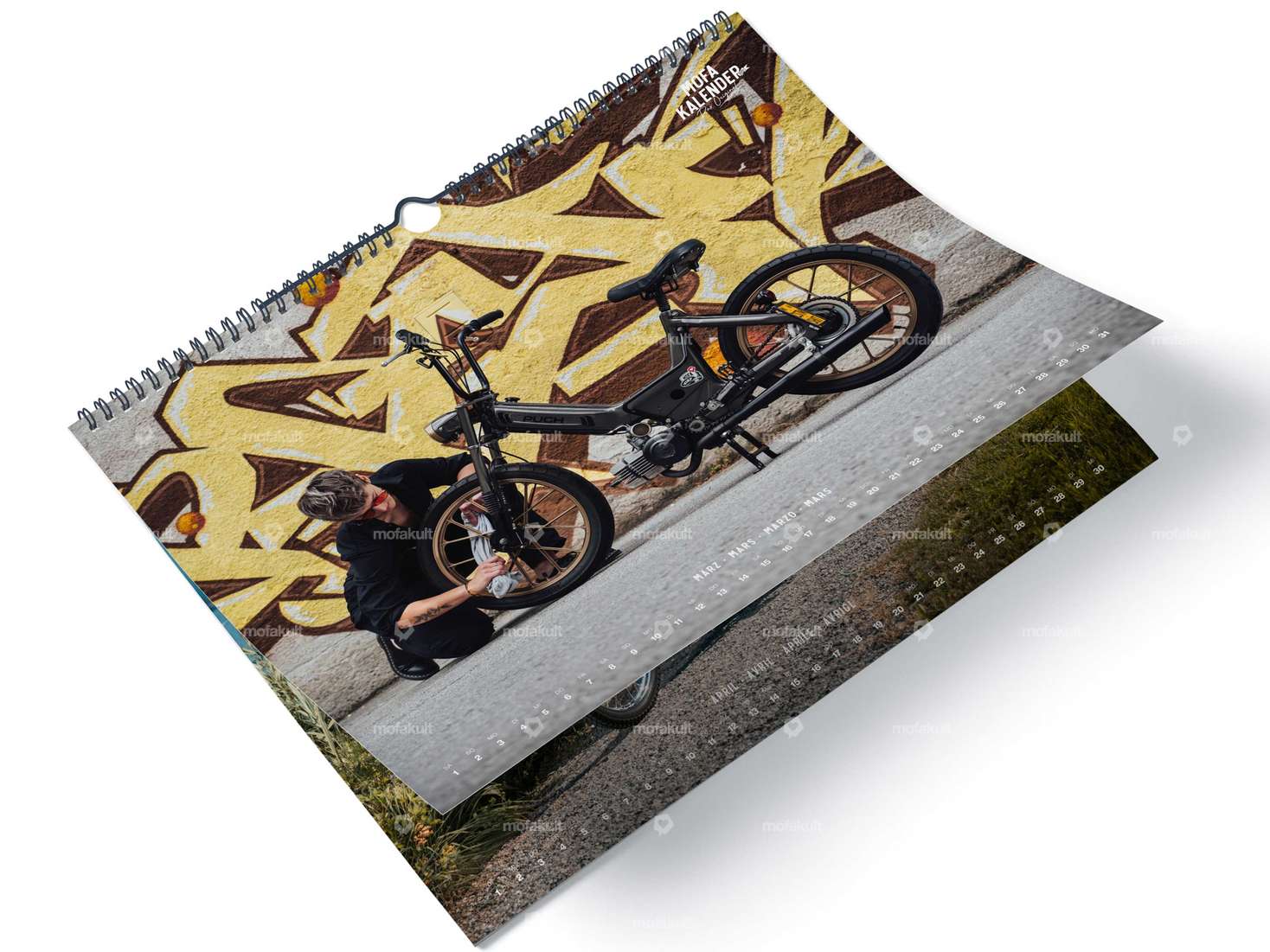 2025 Calendrier "original" pour cyclomoteurs Carousel Image 2