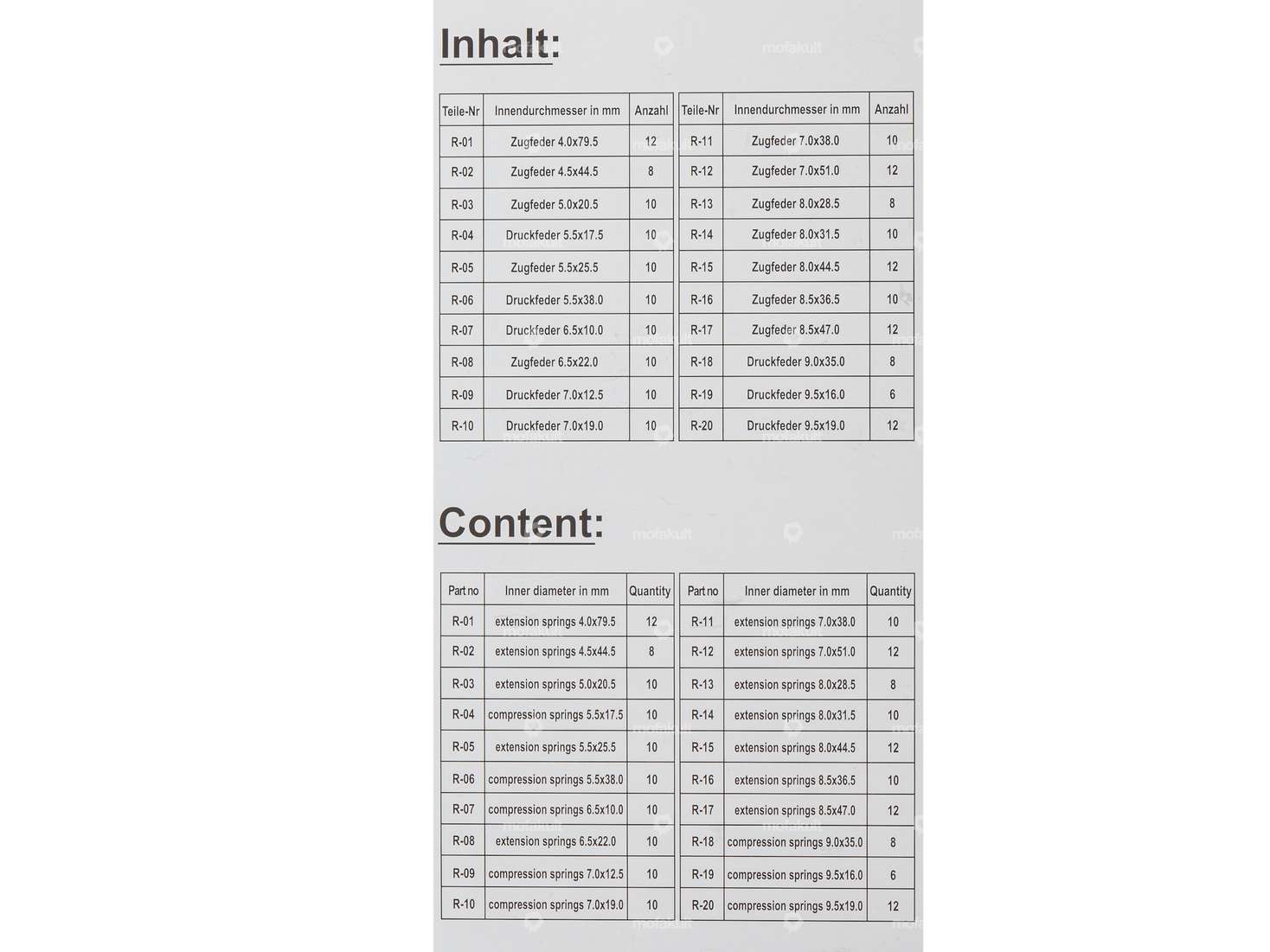 BGS Assortiment de ressorts de traction et de compression 200 pcs. Carousel Image 2