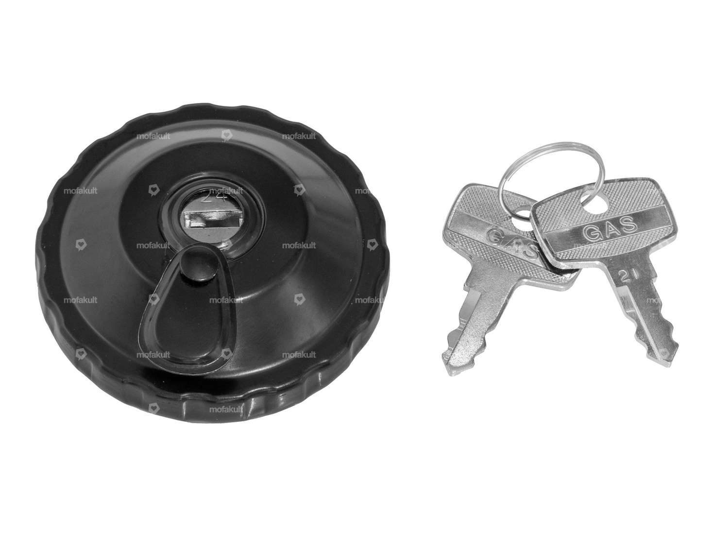 Bouchon de réservoir 30 mm baïonnette verrouillable noir Carousel Image 1