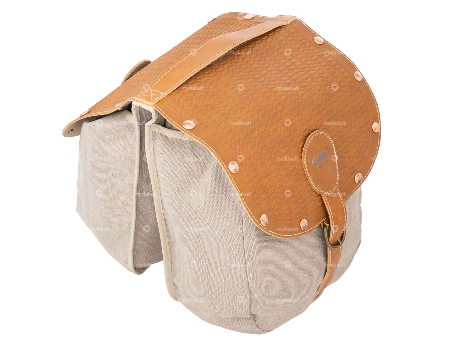 Sacoche à bagages Oldschool miel Carousel Image 1