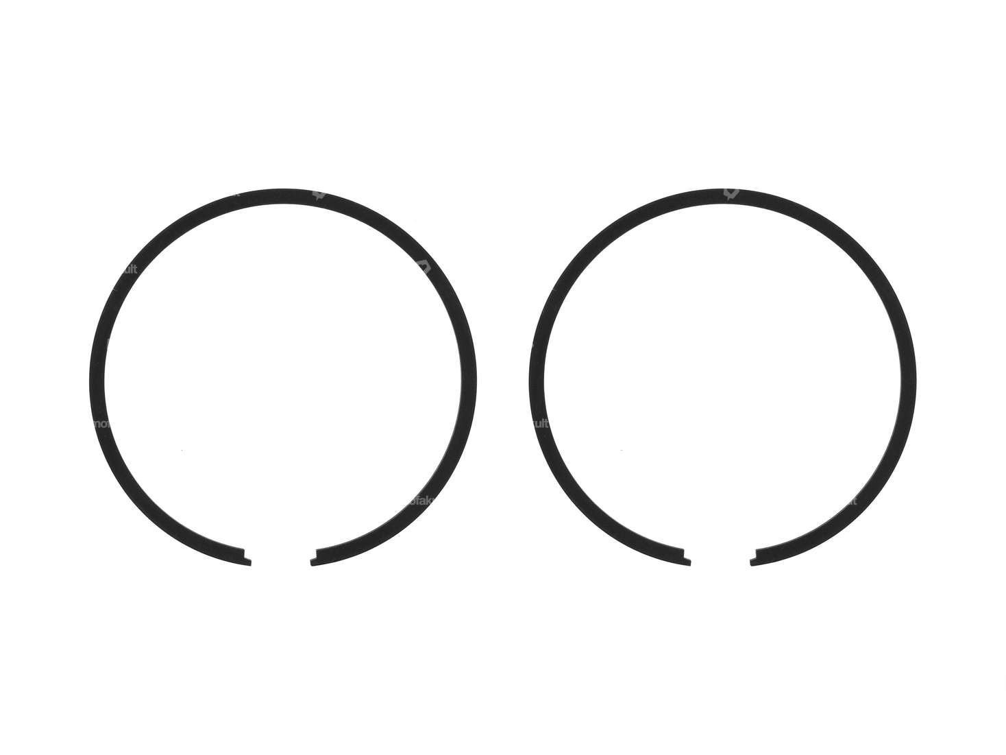 Airsal piston rings Ø 44 x 1.5 mm black (pair) | Puch Carousel Image 1