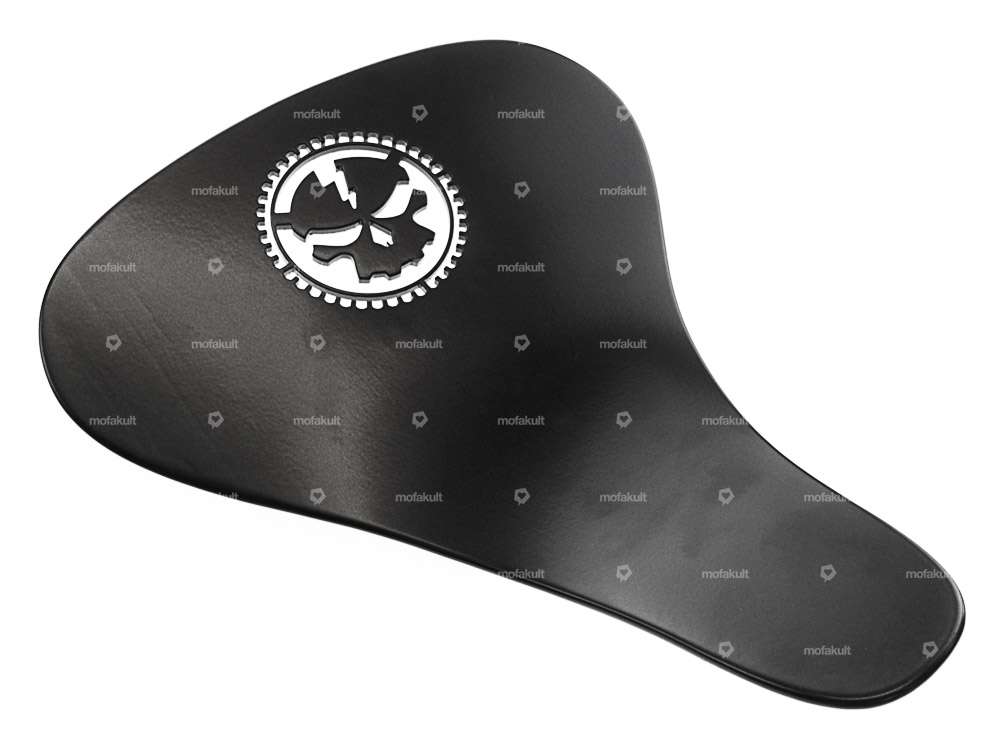 Sattel Skull blank schwarz Carousel Image 1