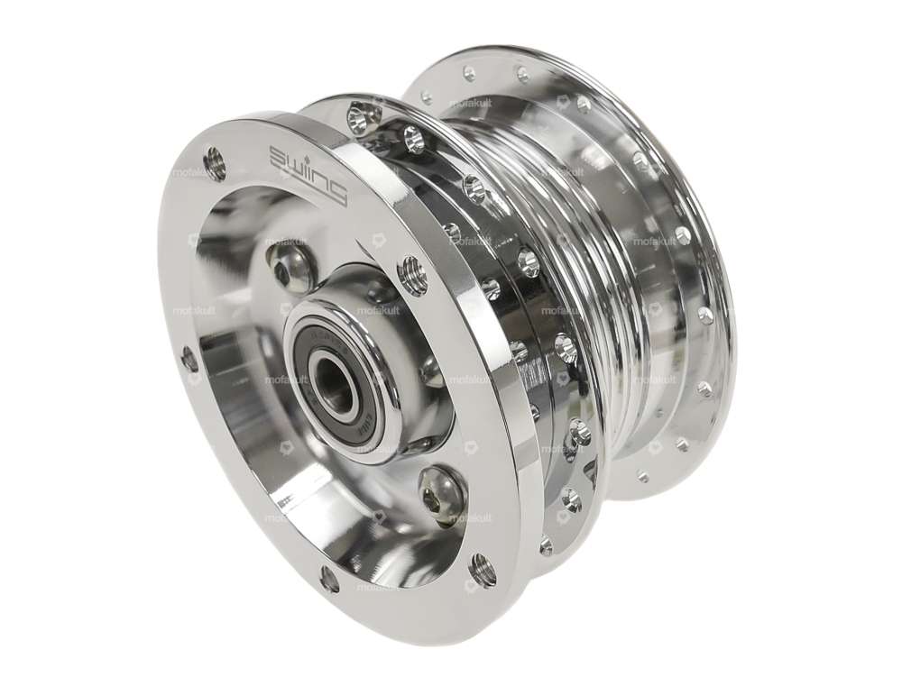 swiing® ingenious Scheibenbremse-Set Speichenfelge EBR hydraulisch Chrom Carousel Image 3