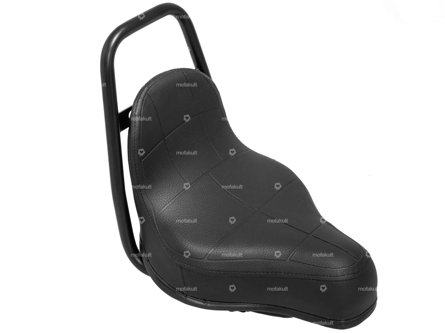 Selle "Chopper" à ressort noir Carousel Image 2