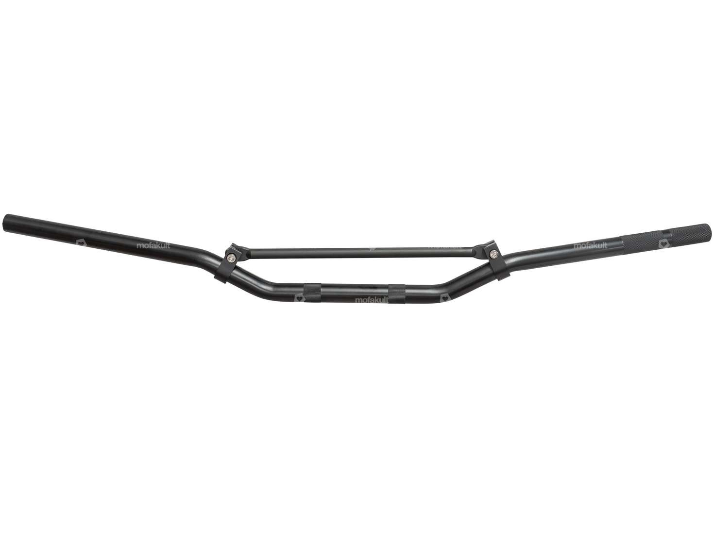 Guidon de course en aluminium, plaque de fourche de 7 cm de large, noir Carousel Image 1