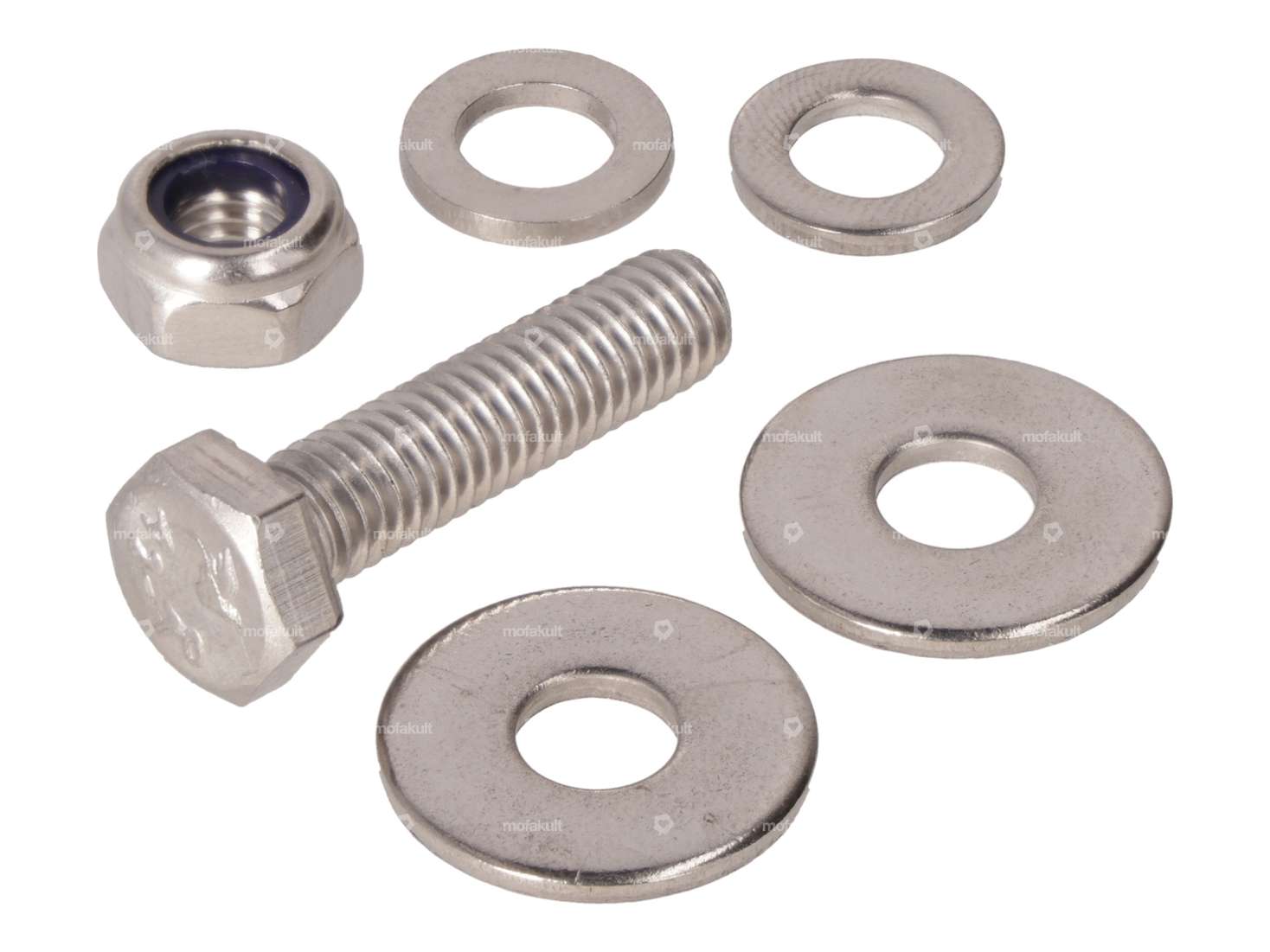 Schraube-Set Schutzblech hinten Inox original | Piaggio Ciao Carousel Image 1