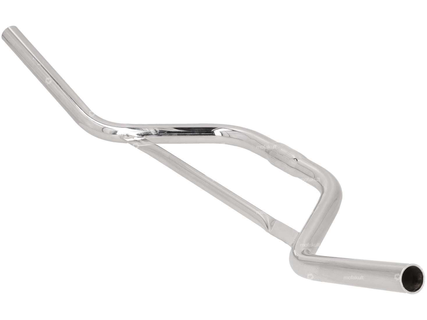 Guidon Potence 15 cm courbée avec entretoise Chrome Carousel Image 2