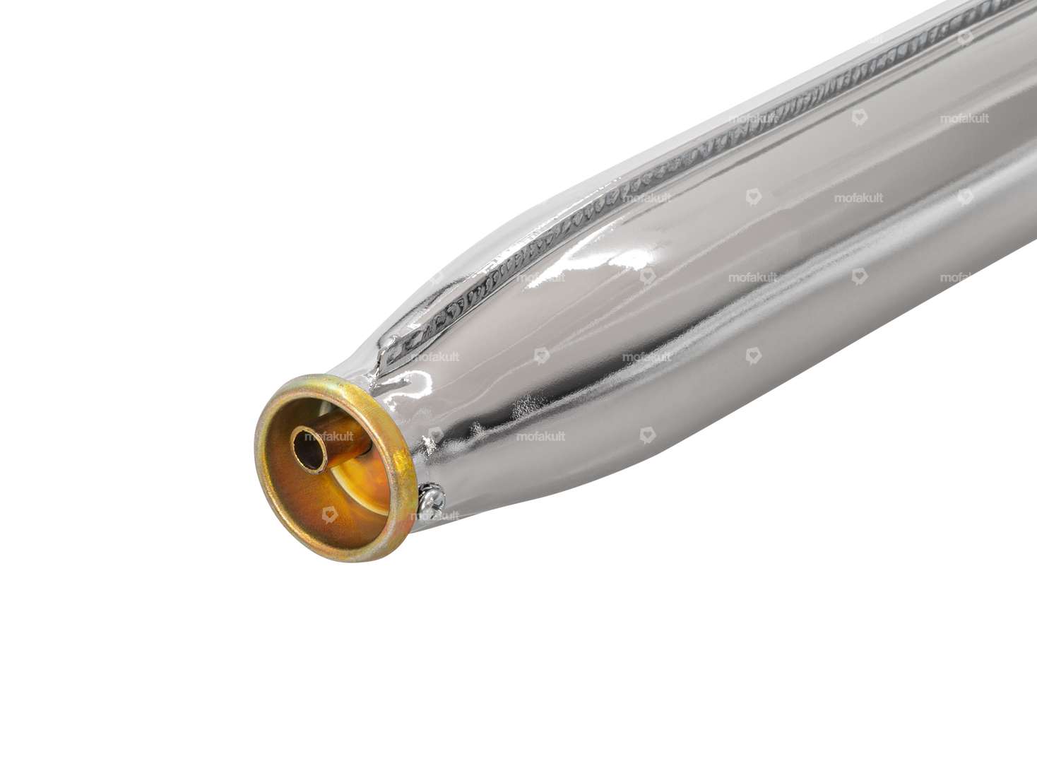 Echappement 25 mm sortie droite chrome | Tomos Carousel Image 4