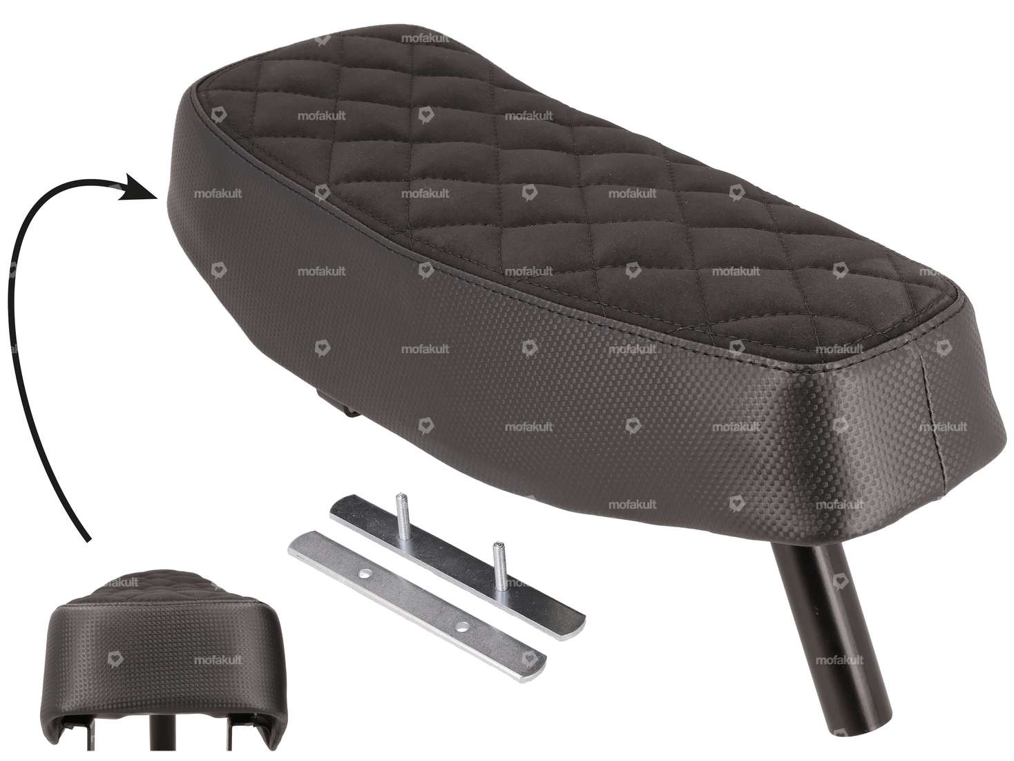 Sitzbank lang Karo schwarz | Puch Maxi Carousel Image 1