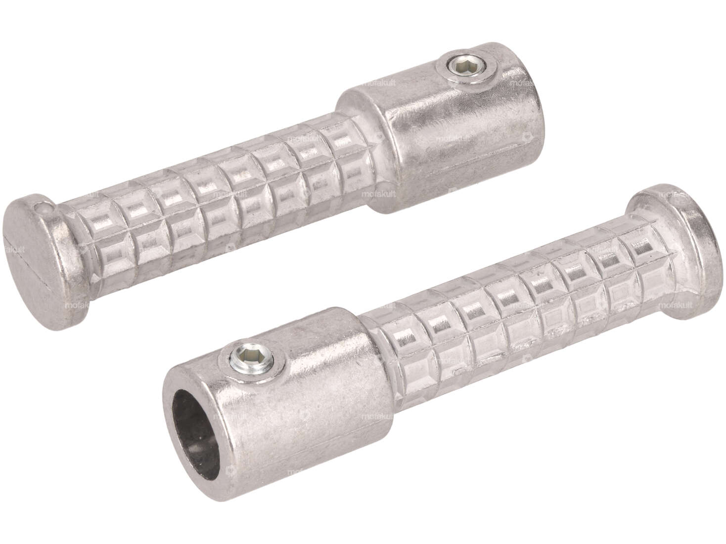 Repose-pieds en aluminium (montage sur l'axe de pédalier) Carousel Image 1