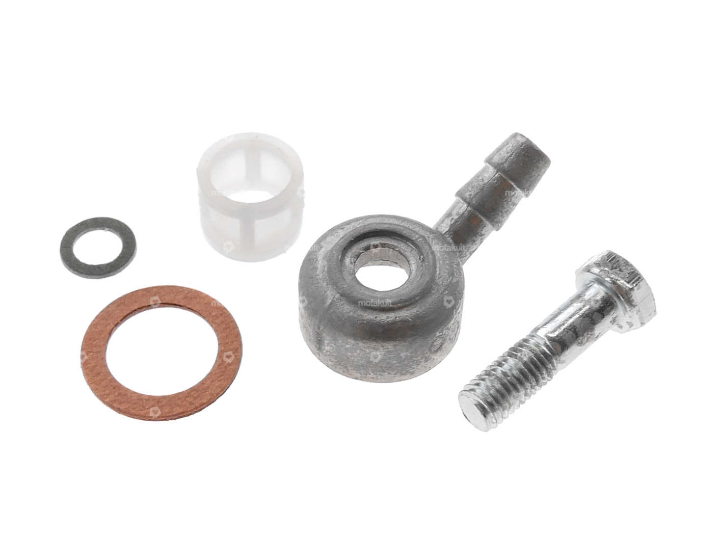 Raccord essence Dell'Orto 30° SHA | Piaggio SI, Bravo, Boxer, Grillo Carousel Image 1