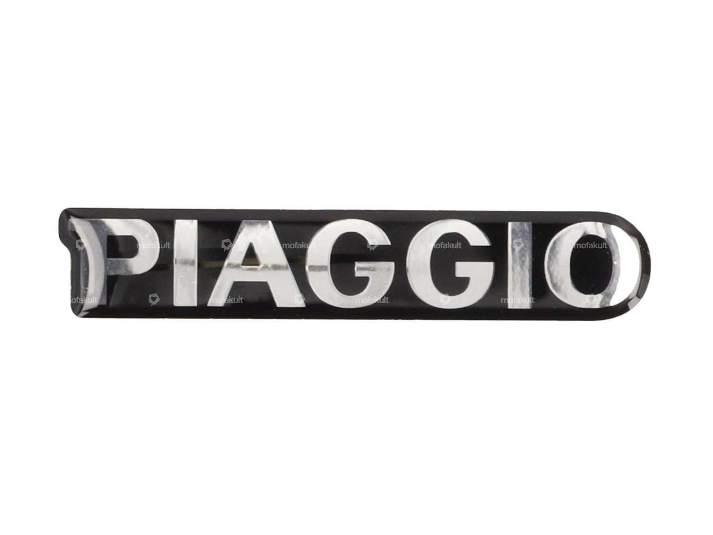 Autocollant 3D silicone "Piaggio" 67.8 x 12.7 mm | Piaggio Ciao, SI, Bravo, Boxer Carousel Image 1