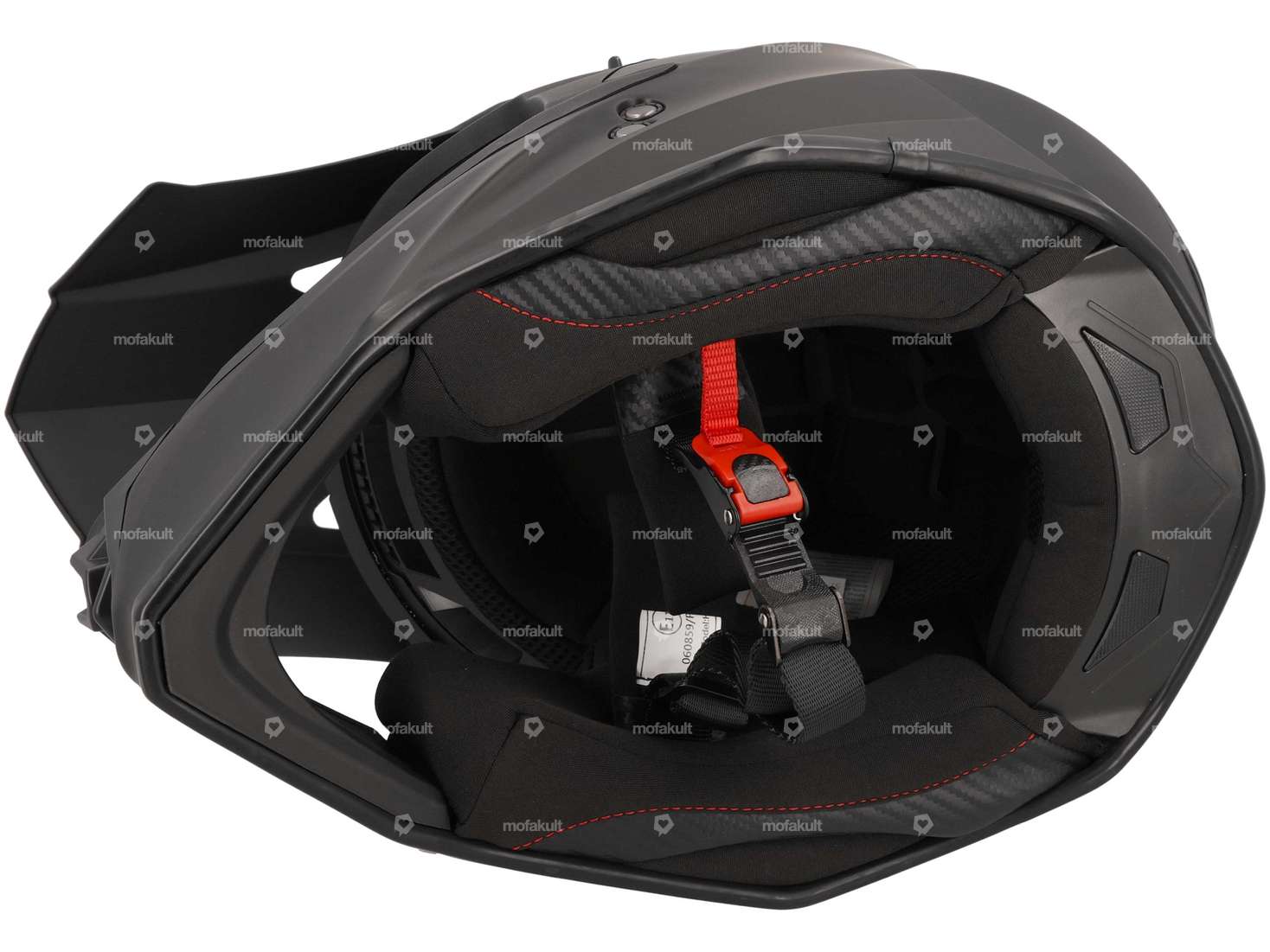 Casque de cross "Trendy" noir mat (S-L) Carousel Image 4