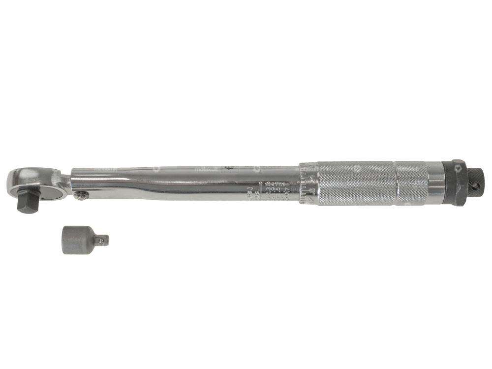 IceToolz torque wrench 3/8" with 1/4" adapter 5 - 25 Nm Carousel Image 1