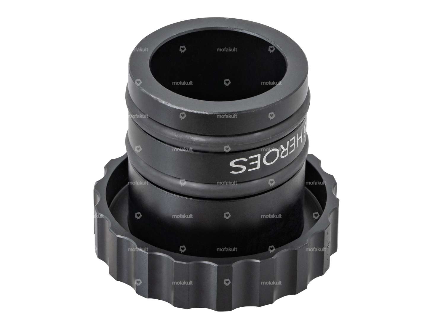 66HEROES Tankdeckel «66HEROES» gewellt schwarz | Piaggio Ciao, Bravo Carousel Image 3