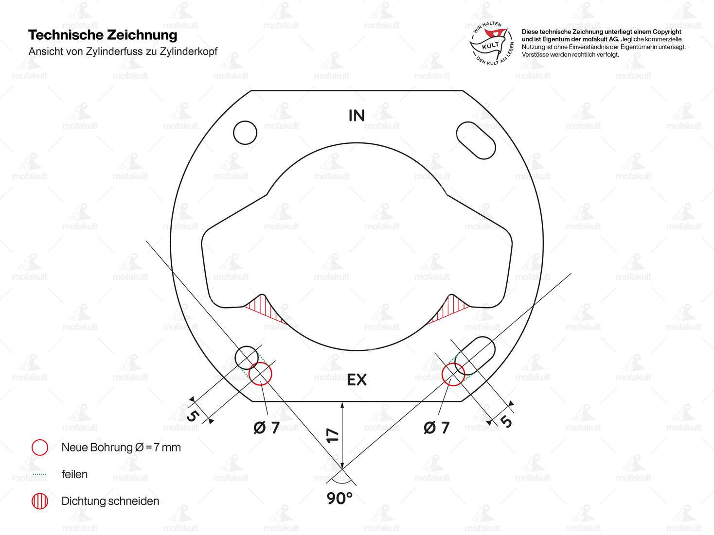 Kit de cylindres 38 mm version 30 km/h | Sachs 504, 505, (508) Carousel Image 5