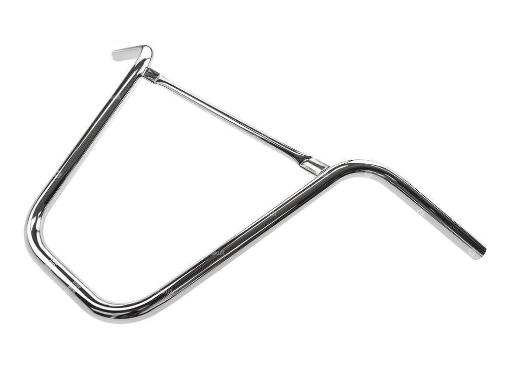 Guidon Plaque de fourche 35 cm courbée avec entretoise Chrome Carousel Image 2