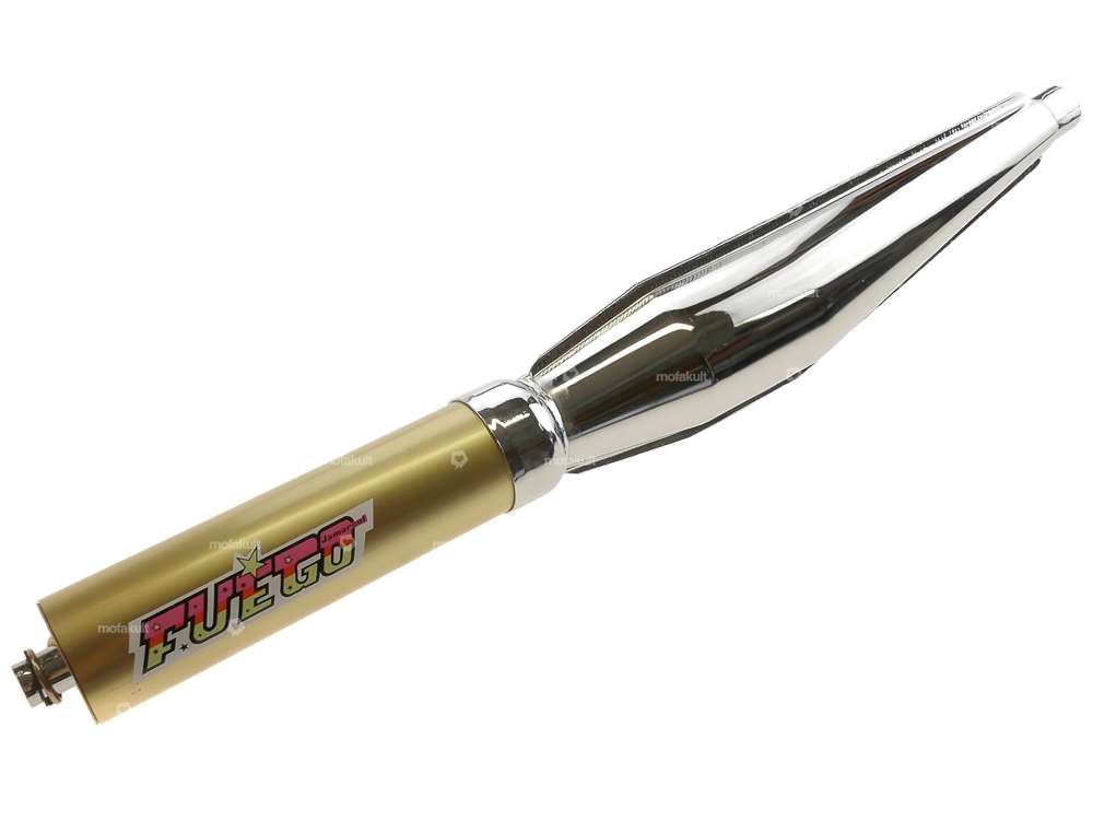 Jamarcol Fuego pot d'échappement 32 mm chrome / or Carousel Image 1