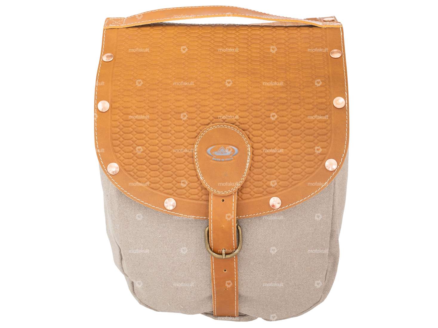 Sacoche à bagages Oldschool miel Carousel Image 2