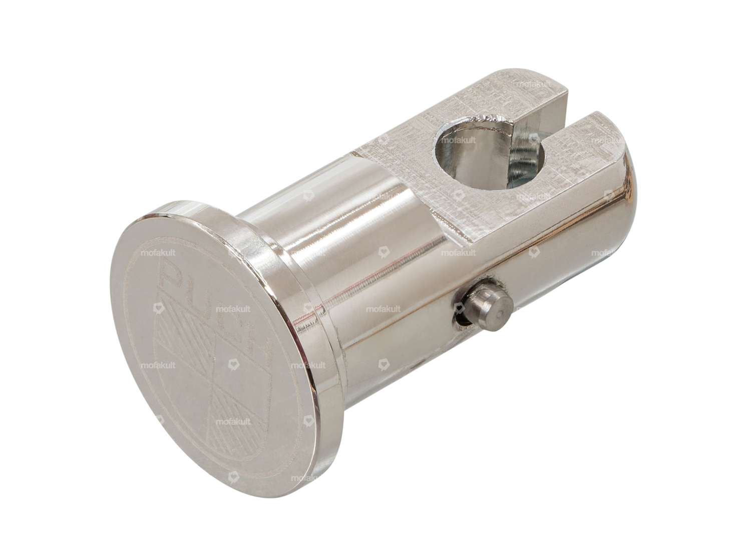 66HEROES Abstützbolzen Kupplungskabel Alu Chrom | Puch X30 Velux Carousel Image 1