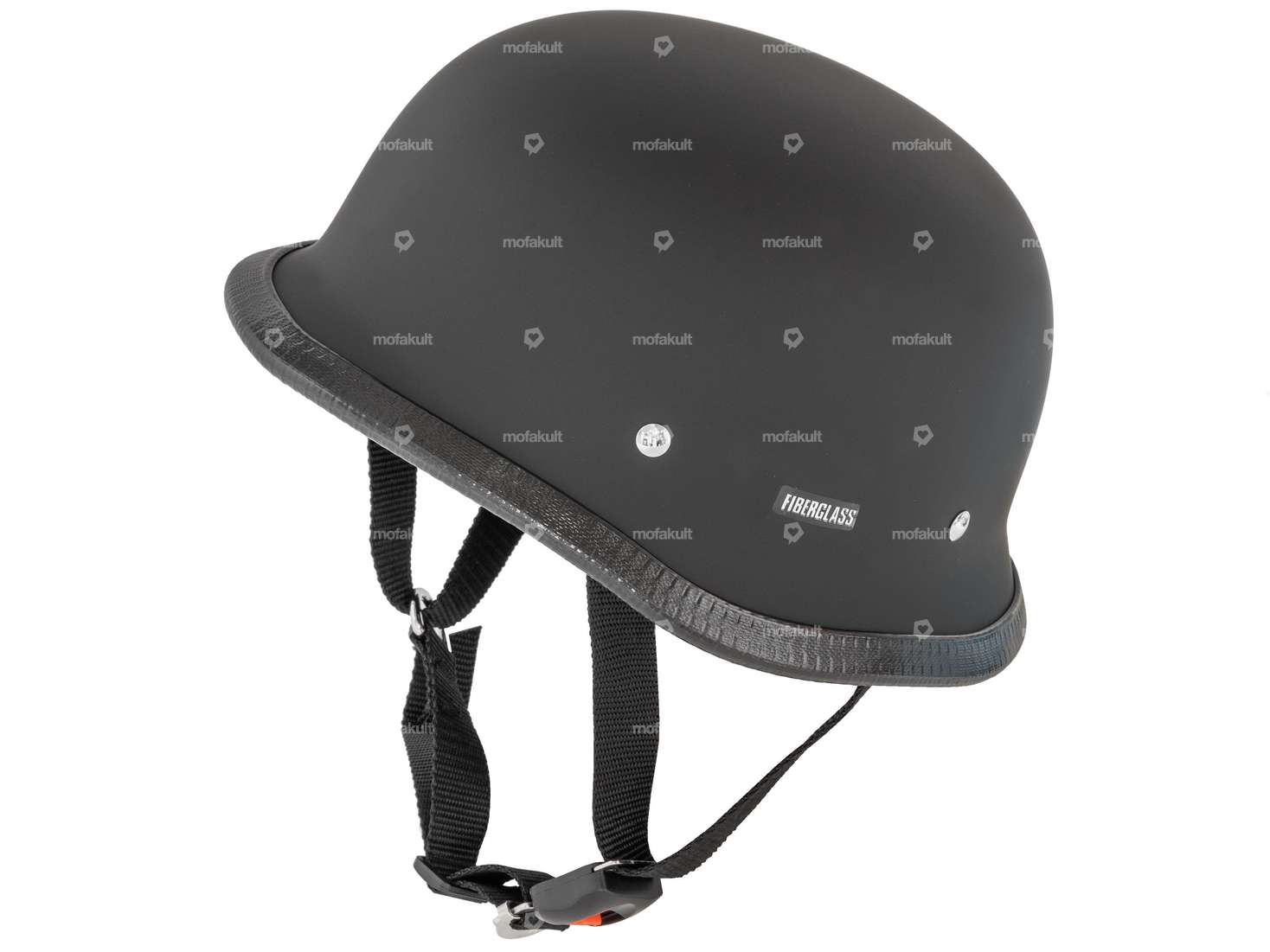 Casque à coque "Military" noir mat Carousel Image 1