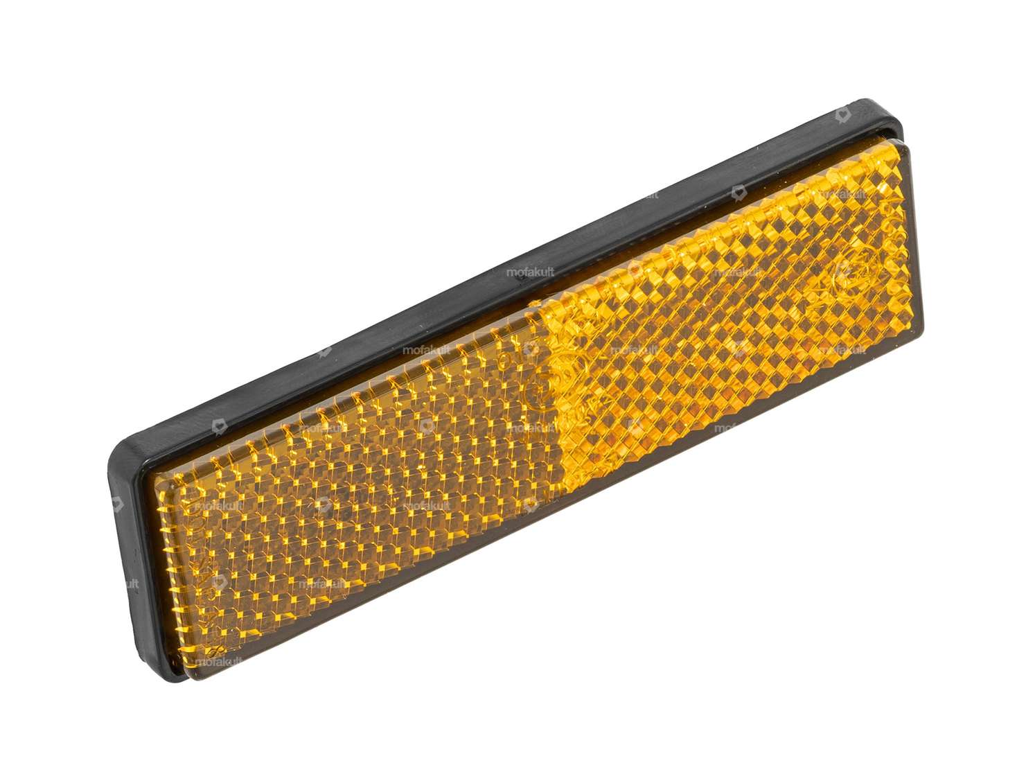 Réflecteur autocollant carré orange Carousel Image 1