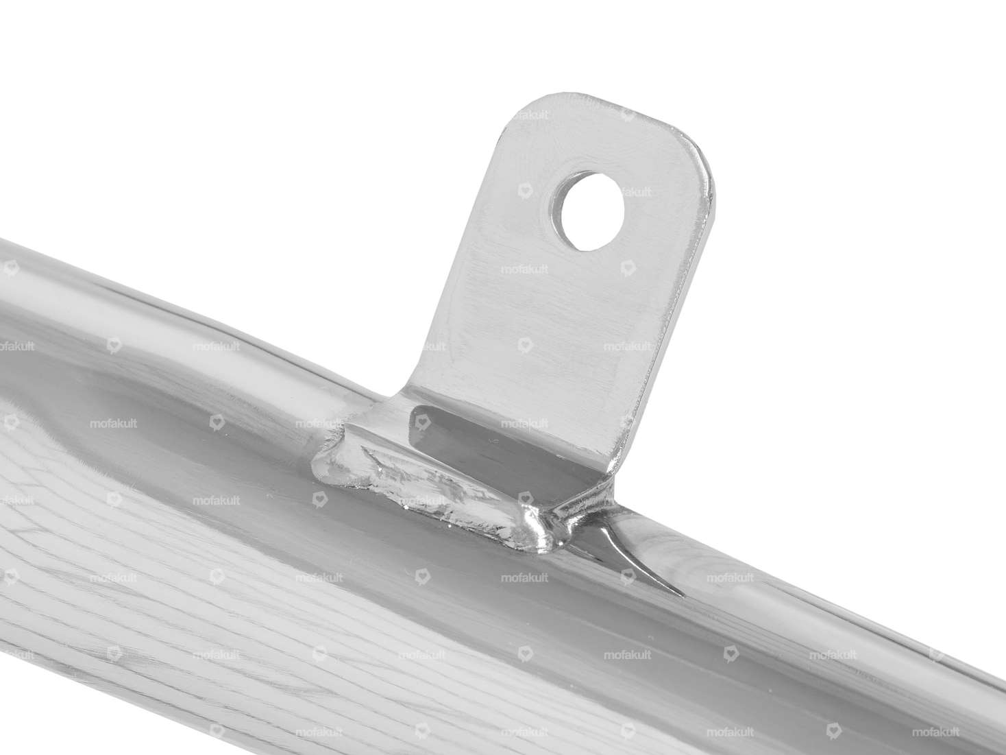 Auspuff Boss Demper Ø 28 / 60 mm mit Lasche Chrom | Puch Carousel Image 6