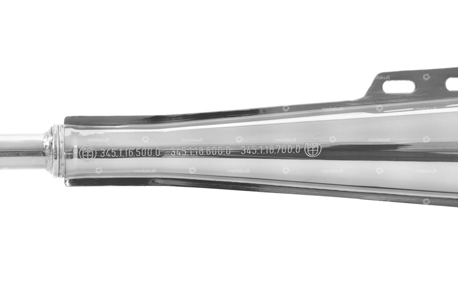 GPO Auspuff 22 mm getarnt 2-Teiler | Puch Supermaxi LG1, LG2 Carousel Image 2