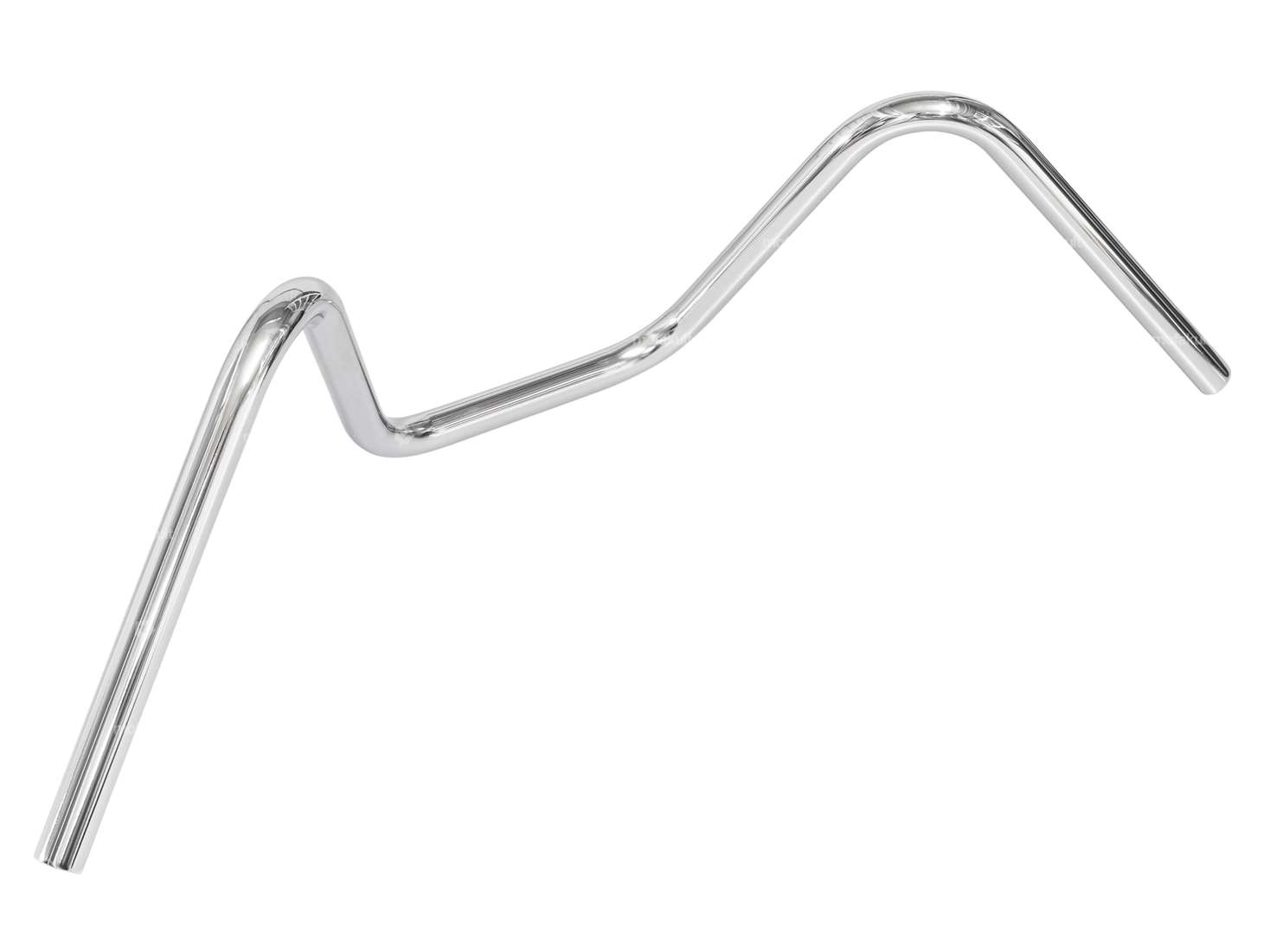 Guidon plaque de fourche 22 cm chopper chrome Carousel Image 2