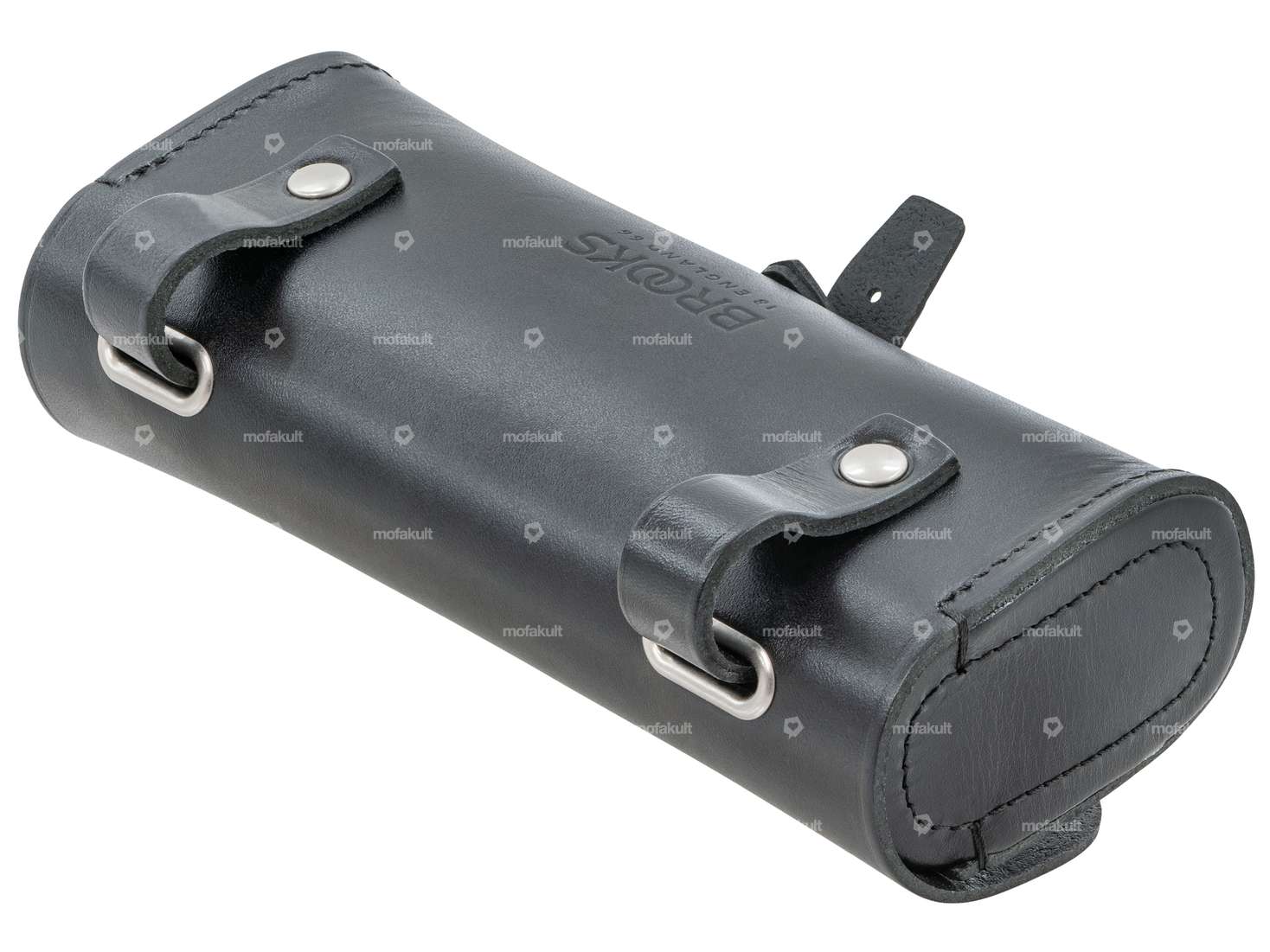 Sacoche de selle BROOKS ovale en cuir noir Carousel Image 2